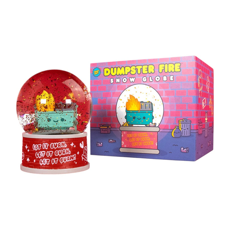 100% Soft Dumpster Fire Snow Globe