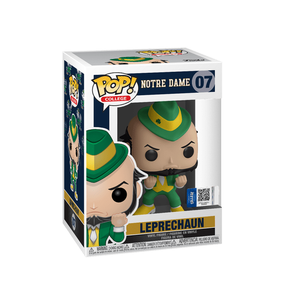 Funko POP! College: Notre Dame Leprechaun 07 (Box is Damaged)