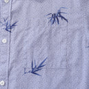 Hawaiian Shirts For Men Vintage Cotton Button Down Abundant Bamboo Ambiance Short Sleeve Aloha Shirt
