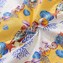 Men's Hawaiian Shirt Shell-Stripes Short Sleeve Aloha