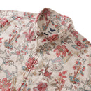 Valentine's Day Men's Hawaiian Shirt Paradise Found Print Cotton Button-down Short Sleeve Aloha Shirt