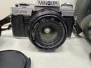 Minolta X-370 Film Camera + Lenses, Polarizer, Carry Case