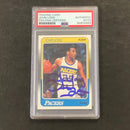 1988-89 Fleer Basketball #56 John Long Signed Card AUTO PSA Slabbed Pacers
