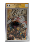 [TRIPLE SIGNED CGC YELLOW LABEL 4 PACK FOIL] X-Men 1991 #1 Facsimile Jim Lee | Claremont |  Williams Cover Var [Set #2]