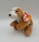 Wrinkles the Bull Dog Ty Beanie Baby With PVC Pellets and Errors