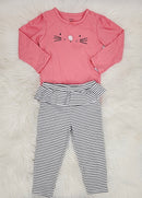 Carter's Baby Girls Bodysuit and Ruffle Leggings, Size 24Months