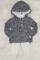 Carter's Baby Girls 2-Pc. Faux-Velboa Hoodie & Print Leggings