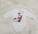 Carter's Infant Bodysuits White ? White Santa Bodysuit ? Infant/3Months