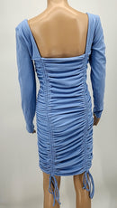 Forever 21 Knit Dress Sho Light Blue, Size Large