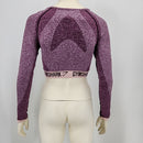 Gymshark Flex Longsleeve Crop Top ? Dark Ruby, Size Medium