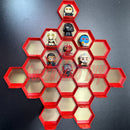 Honeycomb Wall Display for Disney Doorables: Organize and Showcase Your Collection
