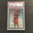 2000-01 Fleer Showcasing #29 Michael Olowokandi Signed Card AUTO PSA Slabbed Clippers