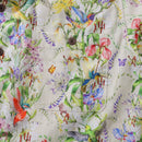 Hawaiian Shirt For Men Hummingbirds Dancing in Flowers Shirt Camp Collar 100% Cotton