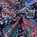 Men's Hawaiian Shirt Moon Moth Mysteries By Rebecca Elfast Cotton Button-down Short Sleeve Aloha Shirt