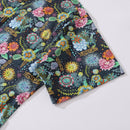 Men's Hawaiian Shirt Midnight Flowers By Caroline Bonne Müller Cotton Button-down Short Sleeve Aloha Shirt