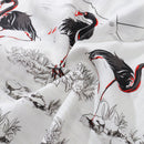 Hawaiian Shirts For Men 1950s Vintage Flamingo Print Short Sleeve Aloha Shirt