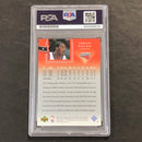 2004-05 Upper Deck #8 Gerald Wallace Signed Card PSA Slabbed Kings