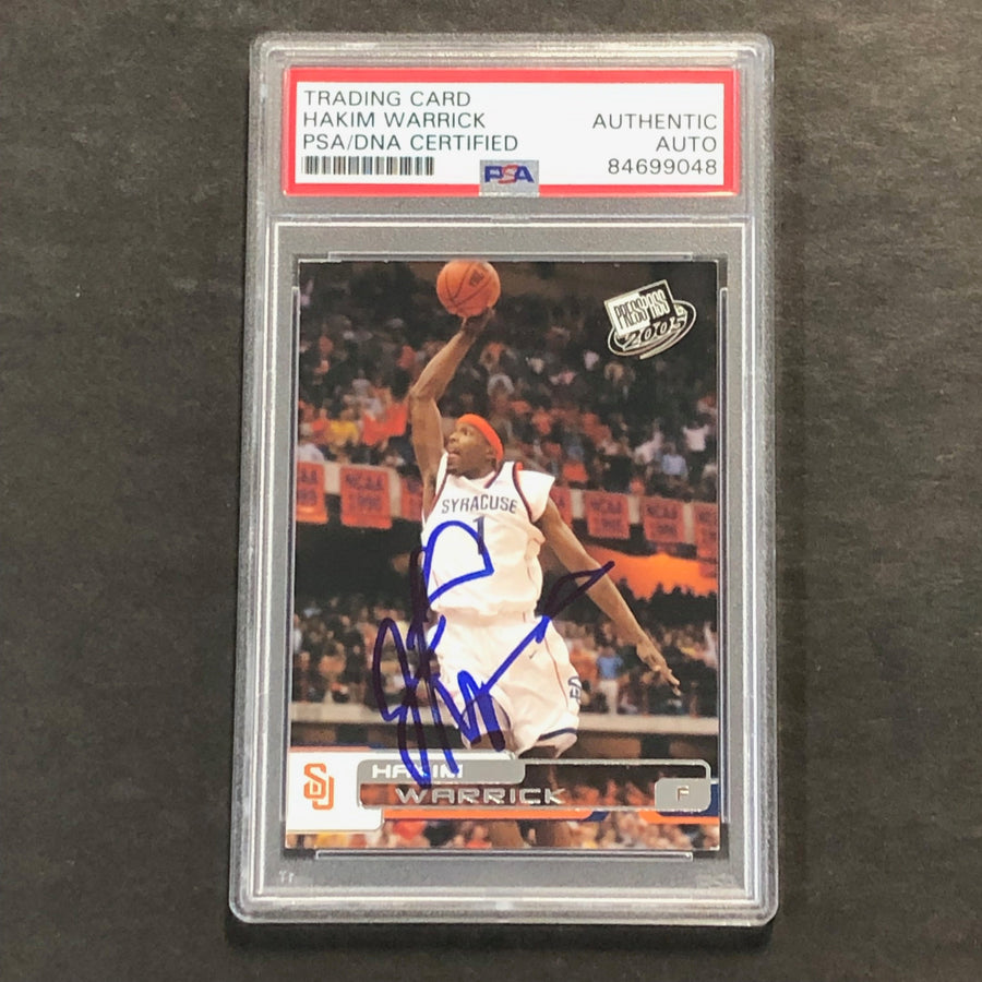 2005-06 Press Pass #B34 Hakim Warrick Signed Card AUTO PSA Slabbed RC