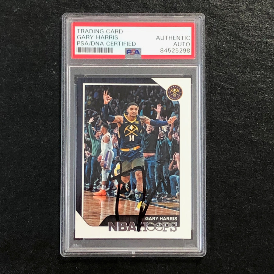 2018-19 NBA Hoops #12 Gary Harris signed Auto Card PSA/DNA Slabbed Nuggets