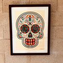 Sugar Skull by Ernesto Yerena Original Screenprint Signed and Numbered