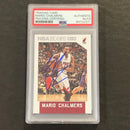 2015-16 NBA Hoops #124 Mario Chalmers Signed Card AUTO PSA Slabbed Heat