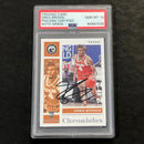 2021 Chronicles Draft Picks #14 Greg Brown Signed AUTO GRADE 10 PSA Slabbed Texas