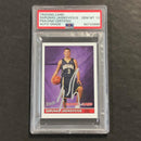 2005 Topps #186 RC Sarunas Jasikevicius Signed Card AUTO 10 PSA Slabbed Pacers