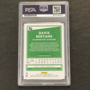 2020-21 Donruss #65 Davis Bertans Signed Card AUTO PSA/DNA Slabbed Wizards