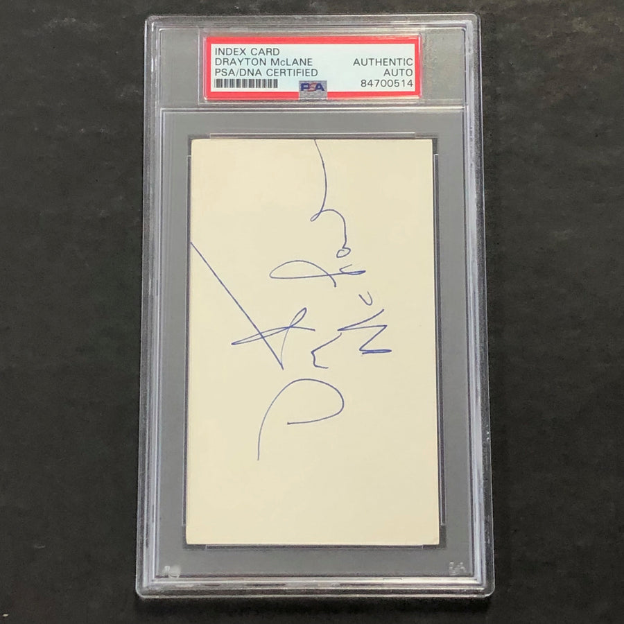 Drayton McLane signed cut PSA/DNA slabbed Autographed Astros