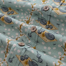 Men's Hawaiian Shirt Tea Ceremony By Maria Elena COCO Cotton Button-down Short Sleeve Aloha Shirt