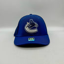 NHL Vancouver Canucks Men's SP17 Trucker Structured Flex Cap, Blue, Small/Medium
