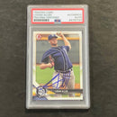 2018 Bowman Prospect #BP99 Logan Allen Signed Card PSA Slabbed Auto Padres