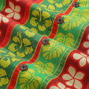 Hawaiian Shirt For Men Vertical Garden Shirt Camp Collar 100% Cotton