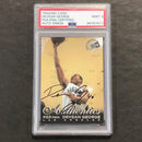 1999 Press Pass Authentics #18 Devean George Signed Card MINT 9 PSA Slabbed