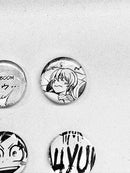 Handmade Button Badges From Recycled Manga