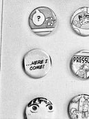 Handmade Button Badges From Recycled Manga