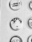 Handmade Button Badges From Recycled Manga