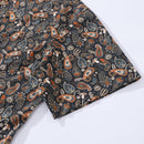 Men's Hawaiian Shirt Vintage Cotton Button-down Short Sleeve Aloha Shirt