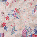 Men's Hawaiian Shirt Blossoms and Butterflies Print Cotton Button-down Short Sleeve Aloha Shirt