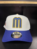 Mexico 2Toned White/Royal 9Forty Adjustable A-Frame Hat