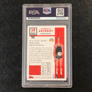 2007-08 Topps 50th Anniversary #15 Carmelo Anthony Signed Card AUTO PSA Slabbed Nuggets