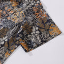 Hawaiian Shirt For Men Animal Pattern Leaves By Annick Shirt Camp Collar 100% Cotton
