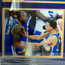 Stephen Curry and Andre Iguodala Signed Jersey PSA/DNA Warriors Custom Framed Steph
