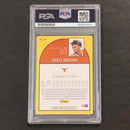 2021 Chronicles NBA Hoops #64 Greg Brown Signed AUTO PSA Slabbed Texas