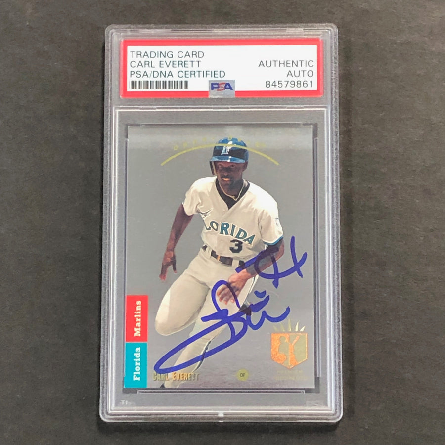 1993 Upper Deck SP #276 CARL EVERETT Signed Card AUTO PSA Slabbed Marlins