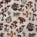 Summer Hawaiian Shirt For Men Shroomy land By Kashmira Jayaprakash Print Shirt Camp Collar 100% Cotton