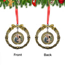 Personalized Christmas Wreath Photo Ornament - Upload Your Photo