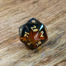 Ice and Fire Multifaceted Glass Dice Set
