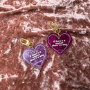 If There's A Woman There's A Way Heart Shaped Keychain