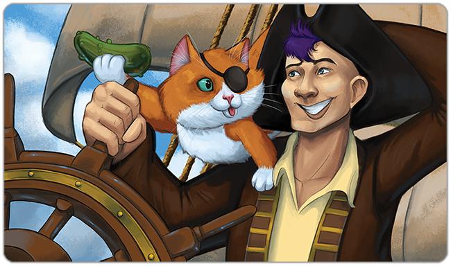 Pickle Pirate Playmat